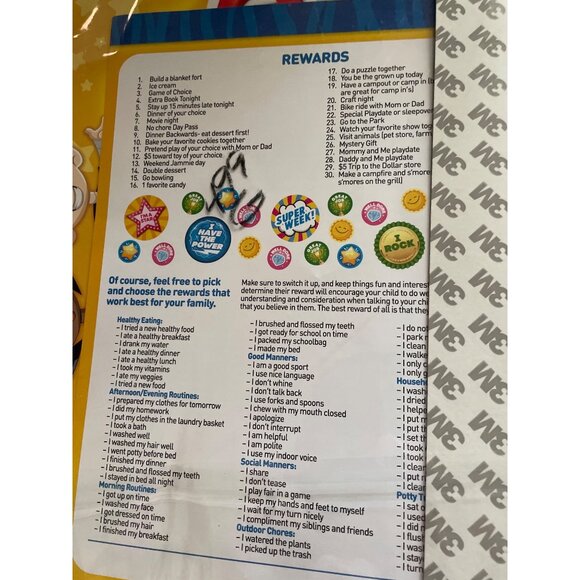 Magnetic Chore Chart With 2000+ Stickers Motivational Tasks Weekly Tear-Off Shee - Picture 4 of 6